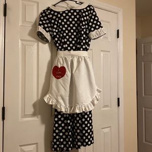 I Love Lucy custom made costume with wig